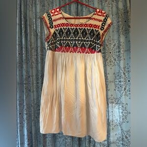 Anthropologie Edme & Esyllte embroidered swing dress MEDIUM